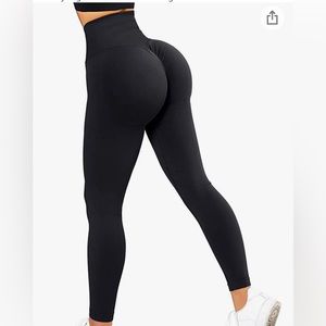 Medium black suuksess seamless leggings with booty scrunch from Amazon